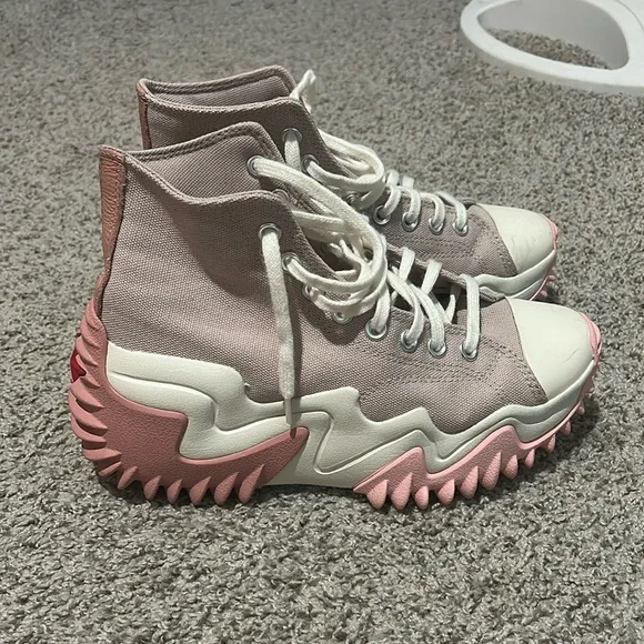 Chunky pink platform converse - Picture 1 of 8